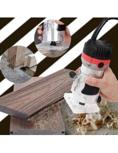 800W 35000rpm Woodworking Electric Trimmer Wood Milling Engraving Slotting Trimming Machine