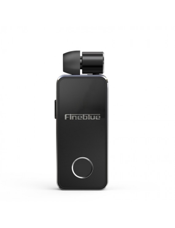FineBlue F2 Wireless Bluetooth V5.0 Music Headset Vibrating Alert Wear Clip Earphone for Smartphone