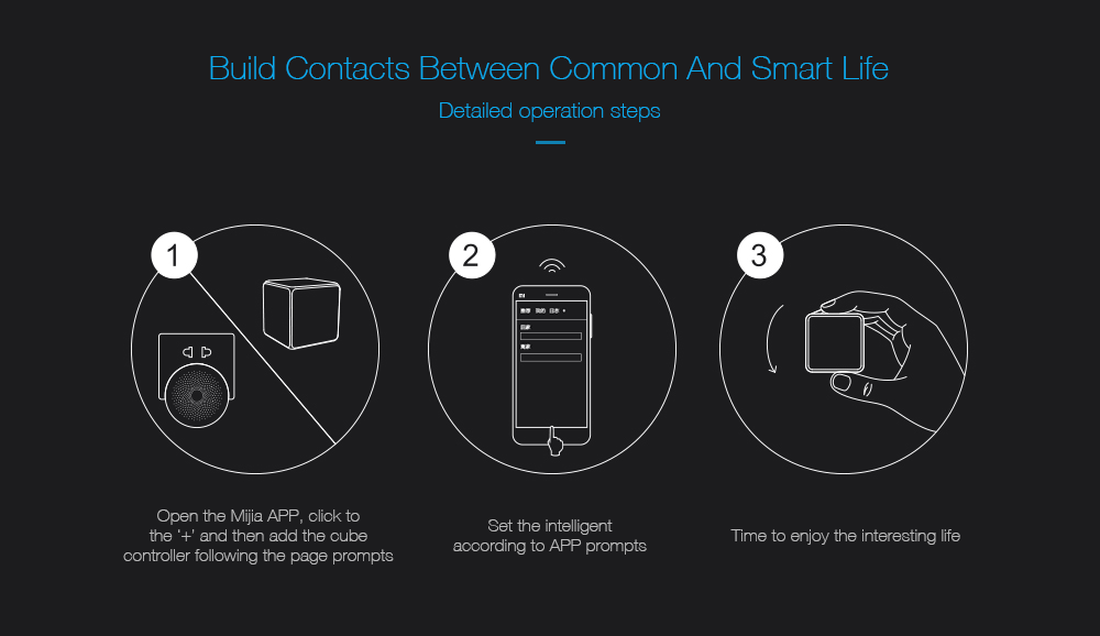 Aqara Cube Smart Home Controller 6 Actions Device - White
