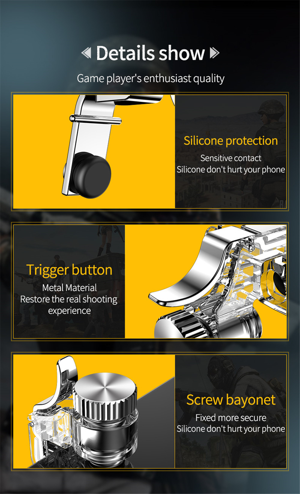 Metal Gaming Trigger PUBG L1R1 Fire Controller