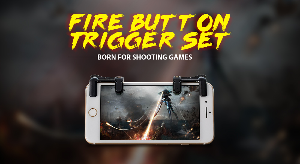 Smart Phone Shooter Controller Mobile Game Fire Button Aim Key Accurate 2PCS