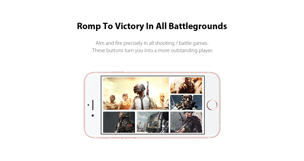 Smart Phone Shooter Controller Mobile Game Fire Button Aim Key Accurate 2PCS