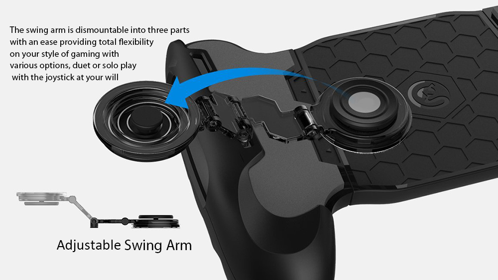 GameSir F1 Stretchable Grip with Bracket Stick on Joystick for Smartphone