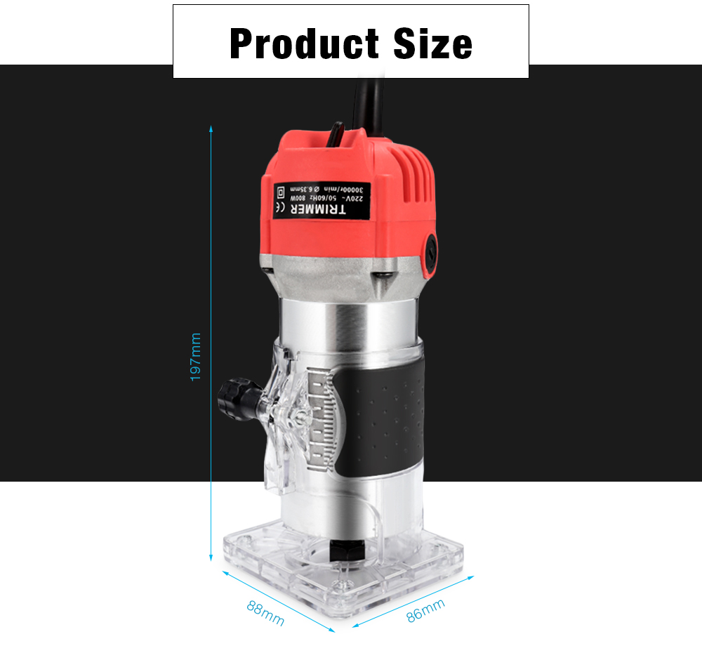 800W Woodworking Electric Trimming Machine Engraving Electromechanical Wood Milling Slotting Machine 800W Woodworking Electric Trimming Machine Engraving Electromechanical Wood Milling Slotting Machine