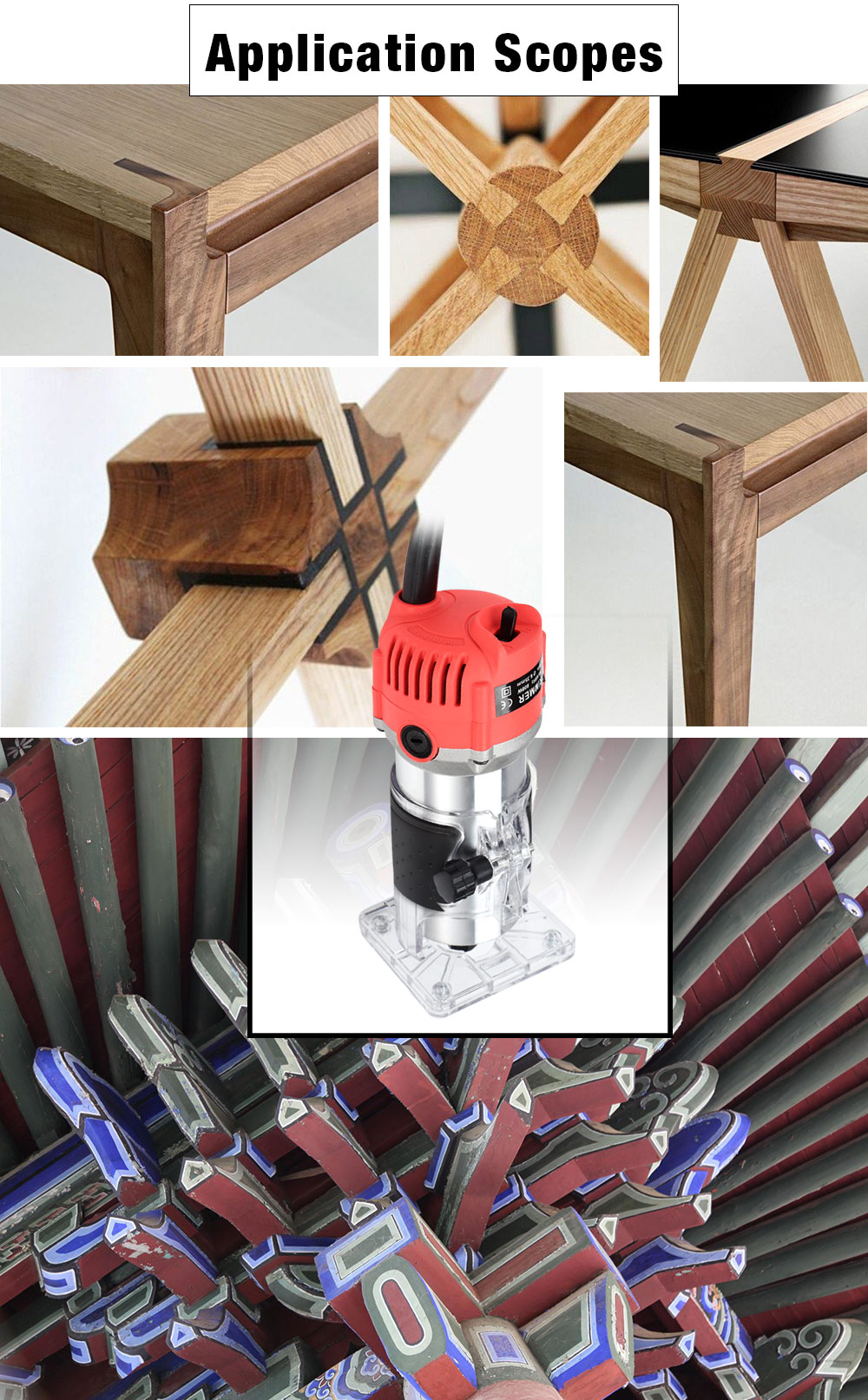 800W Woodworking Electric Trimming Machine Engraving Electromechanical Wood Milling Slotting Machine 800W Woodworking Electric Trimming Machine Engraving Electromechanical Wood Milling Slotting Machine