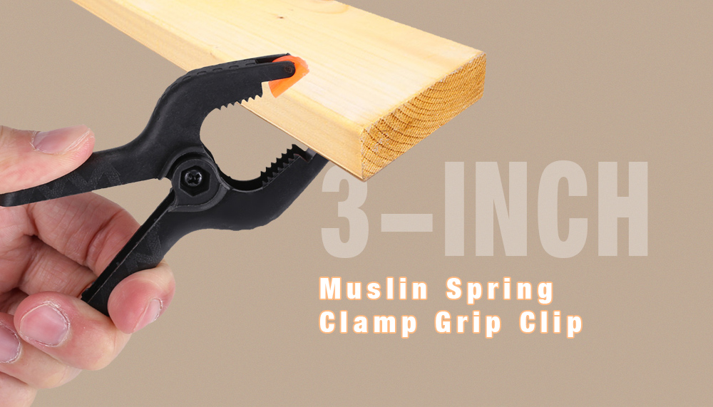 3-inch Durable Muslin Spring Clamp Grip Clip for DIY Woodwork 3-inch Durable Muslin Spring Clamp Grip Clip for DIY Woodwork