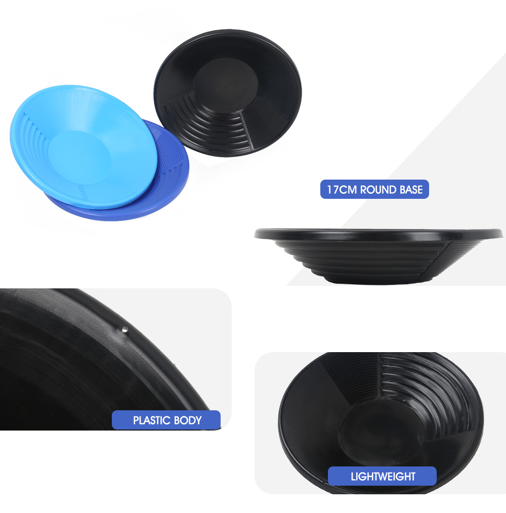 Plastic Gold Basin Nugget Mining Pan Dredging Prospecting River Tool Plastic Gold Basin Nugget Mining Pan Dredging Prospecting River Tool