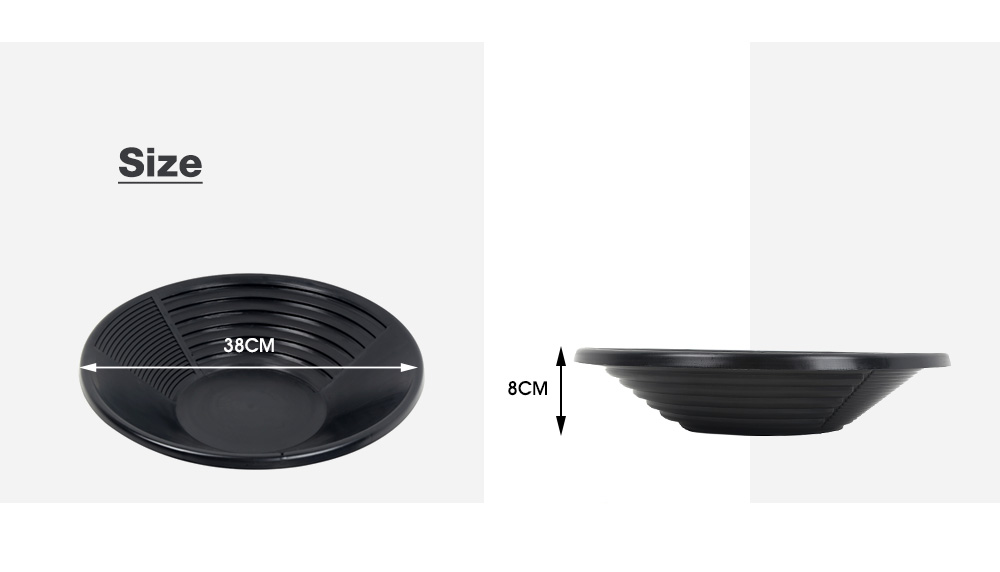 Plastic Gold Basin Nugget Mining Pan Dredging Prospecting River Tool Plastic Gold Basin Nugget Mining Pan Dredging Prospecting River Tool