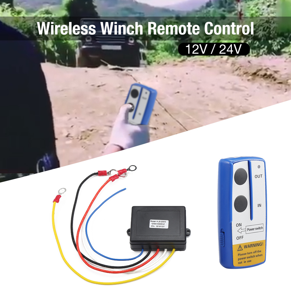KLS - 203X Wireless Winch Electric Remote Control Anti-interference Twin Handset KLS - 203X Wireless Winch Electric Remote Control Anti-interference Twin Handset