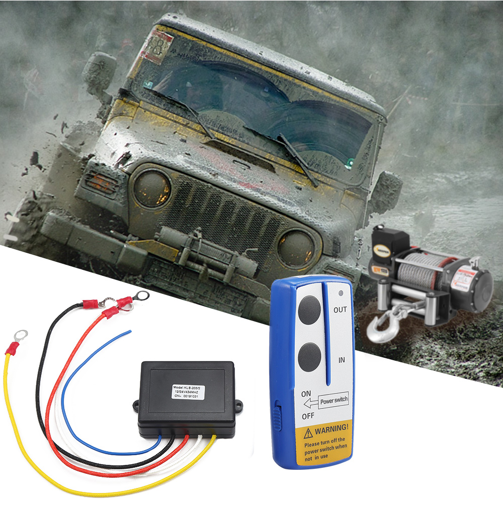 KLS - 203X Wireless Winch Electric Remote Control Anti-interference Twin Handset KLS - 203X Wireless Winch Electric Remote Control Anti-interference Twin Handset