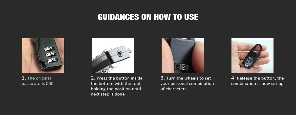 Zinc Alloy Three-digit Password Lock for Suitcase / Bag / Drawer Cupboard Door Zinc Alloy Three-digit Password Lock for Suitcase / Bag / Drawer Cupboard Door