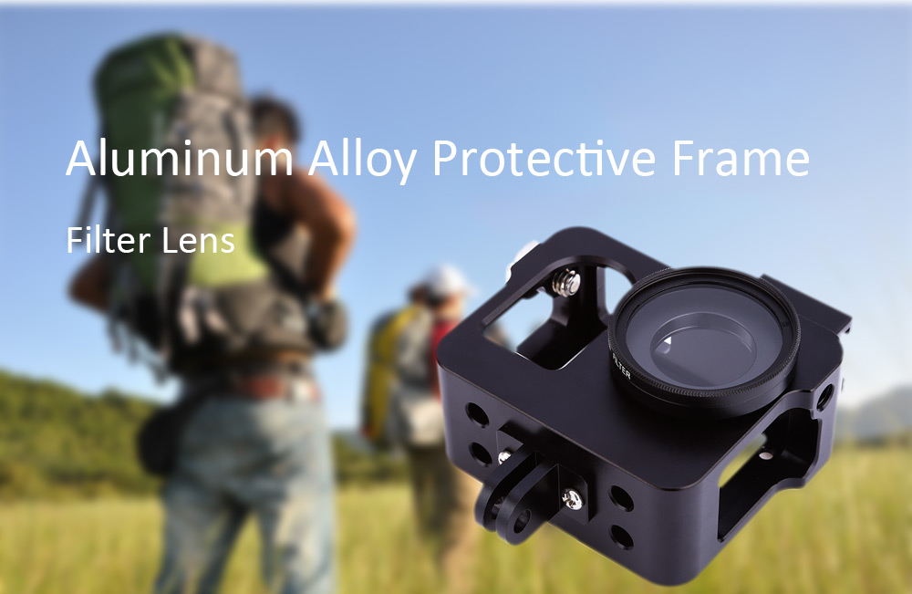 Aluminum Alloy Protective Frame Housing with Filter Lens for SJ400 Aluminum Alloy Protective Frame Housing with Filter Lens for SJ400