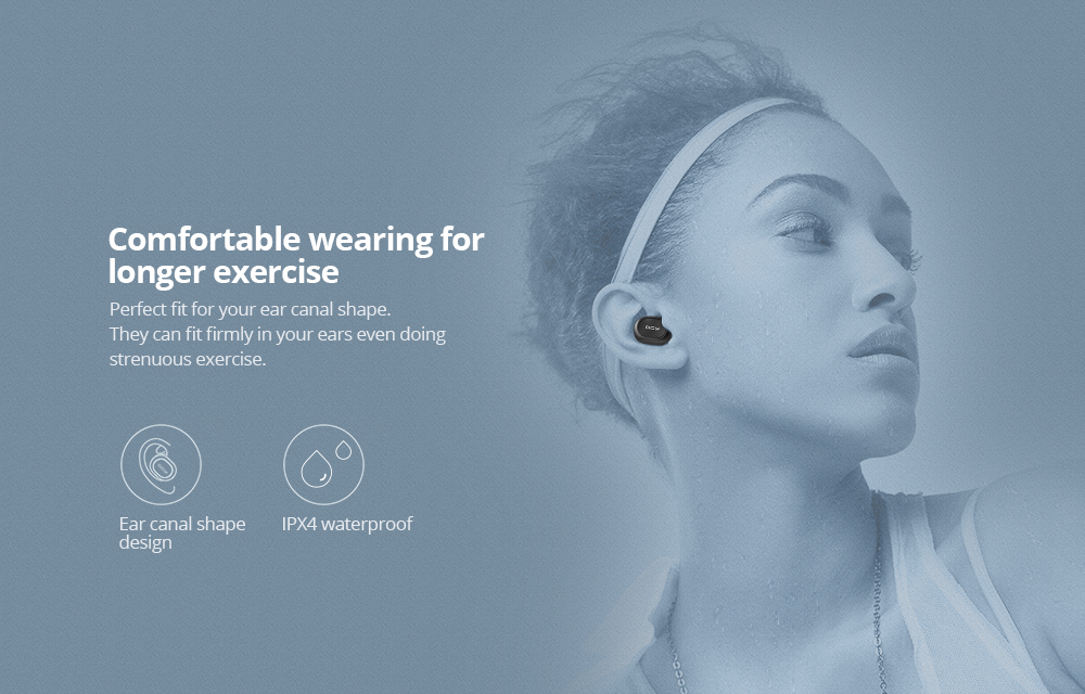 QCY T2C / T1S TWS Bluetooth Earphones Binaural Wireless Stereo Earbuds with Mic and Charging Dock - Black QCY T2C / T1S TWS Bluetooth Earphones Binaural Wireless Stereo Earbuds with Mic and Charging Dock - Black