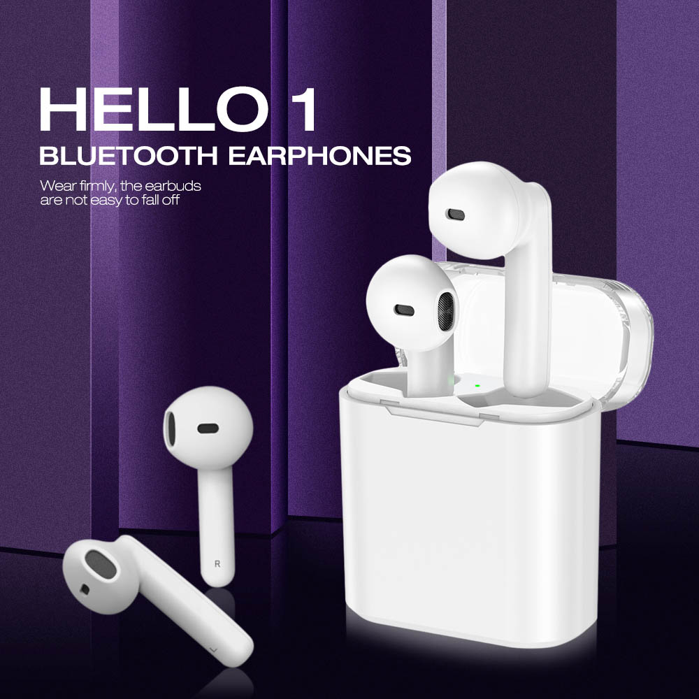 Hello 1 Bluetooth Earphones True Wireless Hi-Fi Stereo Sound Earbuds Hello 1 Bluetooth Earphones True Wireless Hi-Fi Stereo Sound Earbuds
