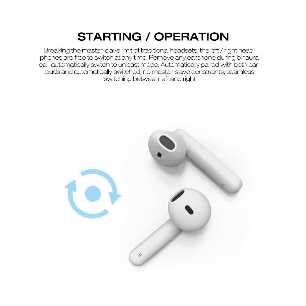 Hello 1 Bluetooth Earphones True Wireless Hi-Fi Stereo Sound Earbuds Hello 1 Bluetooth Earphones True Wireless Hi-Fi Stereo Sound Earbuds