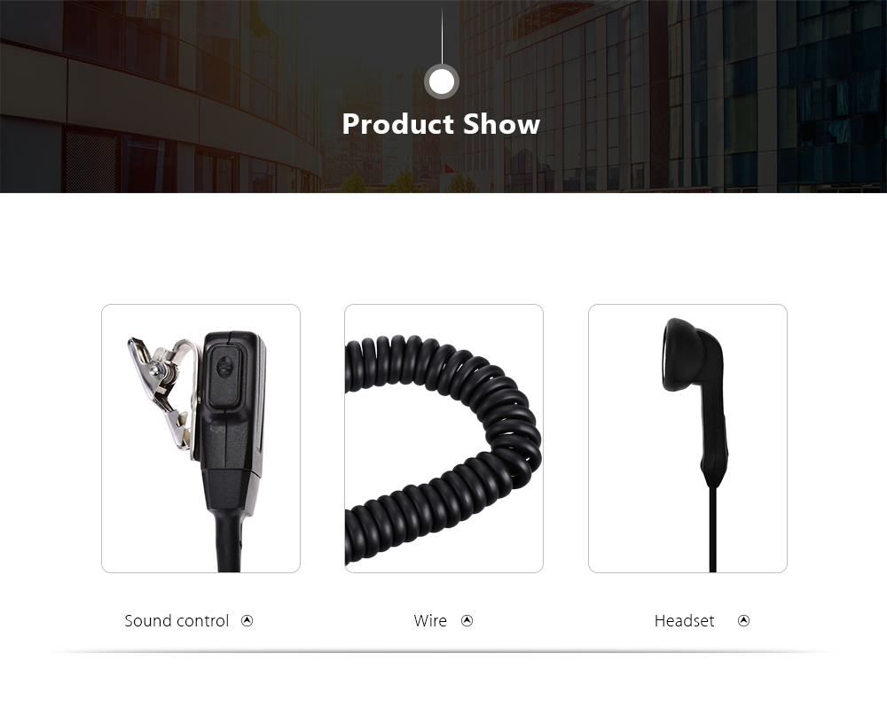 SH - 02K Air Acoustic Tube Mic Walkie Talkie Headset SH - 02K Air Acoustic Tube Mic Walkie Talkie Headset