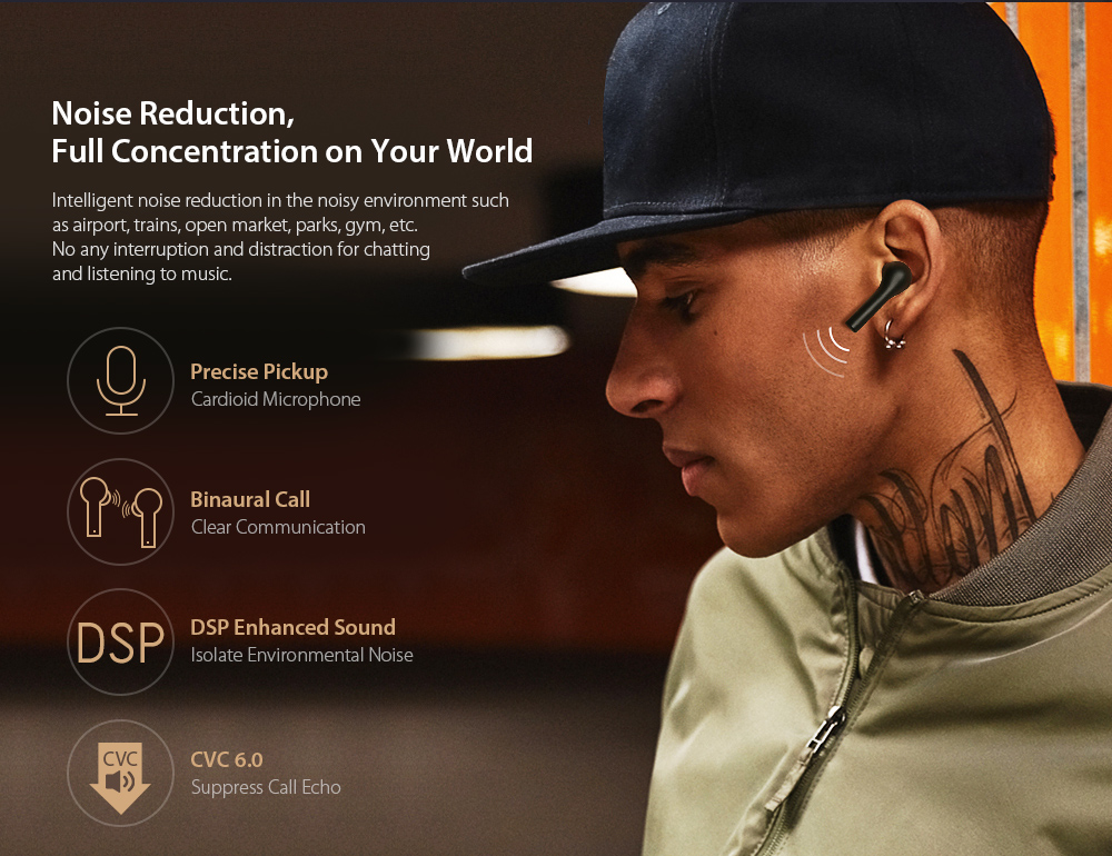 QCY T5 Bluetooth 5.0 Binaural In-ear Earphones Wireless Charging Earbuds with Mic and Charging Dock QCY T5 Bluetooth 5.0 Binaural In-ear Earphones Wireless Charging Earbuds with Mic and Charging Dock