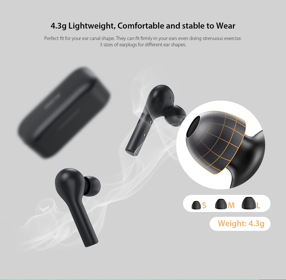 QCY T5 Bluetooth 5.0 Binaural In-ear Earphones Wireless Charging Earbuds with Mic and Charging Dock QCY T5 Bluetooth 5.0 Binaural In-ear Earphones Wireless Charging Earbuds with Mic and Charging Dock
