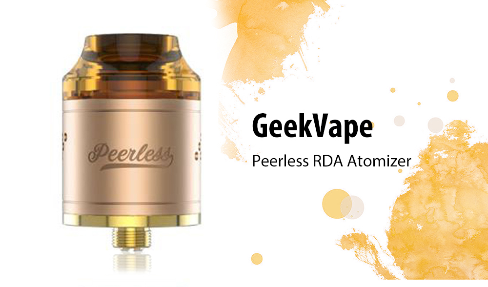 Original GeekVape Peerless RDA with Side Airflow / Dual Posts for E Cigarette Original GeekVape Peerless RDA with Side Airflow / Dual Posts for E Cigarette