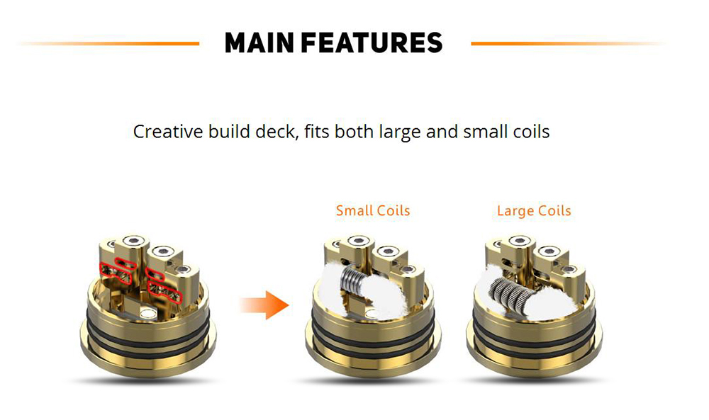 Original GeekVape Peerless RDA with Side Airflow / Dual Posts for E Cigarette Original GeekVape Peerless RDA with Side Airflow / Dual Posts for E Cigarette