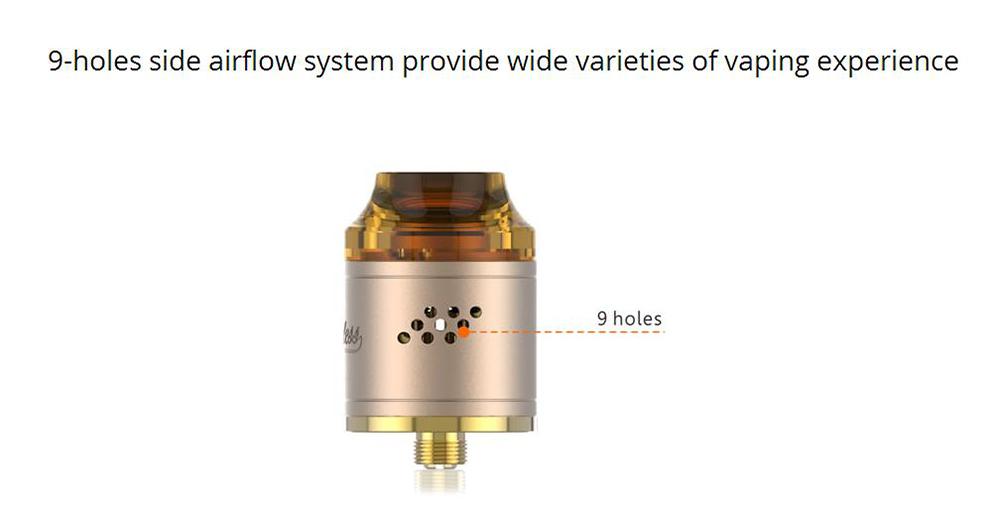 Original GeekVape Peerless RDA with Side Airflow / Dual Posts for E Cigarette Original GeekVape Peerless RDA with Side Airflow / Dual Posts for E Cigarette