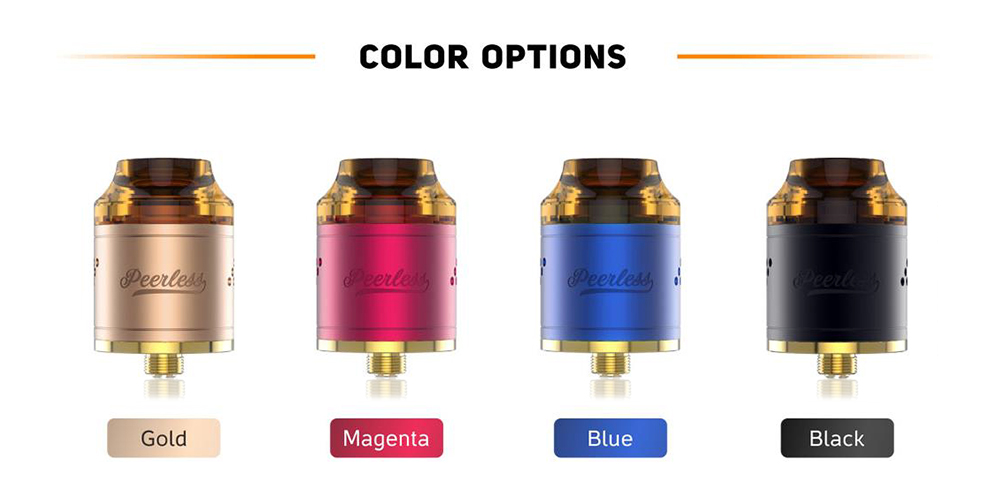 Original GeekVape Peerless RDA with Side Airflow / Dual Posts for E Cigarette Original GeekVape Peerless RDA with Side Airflow / Dual Posts for E Cigarette
