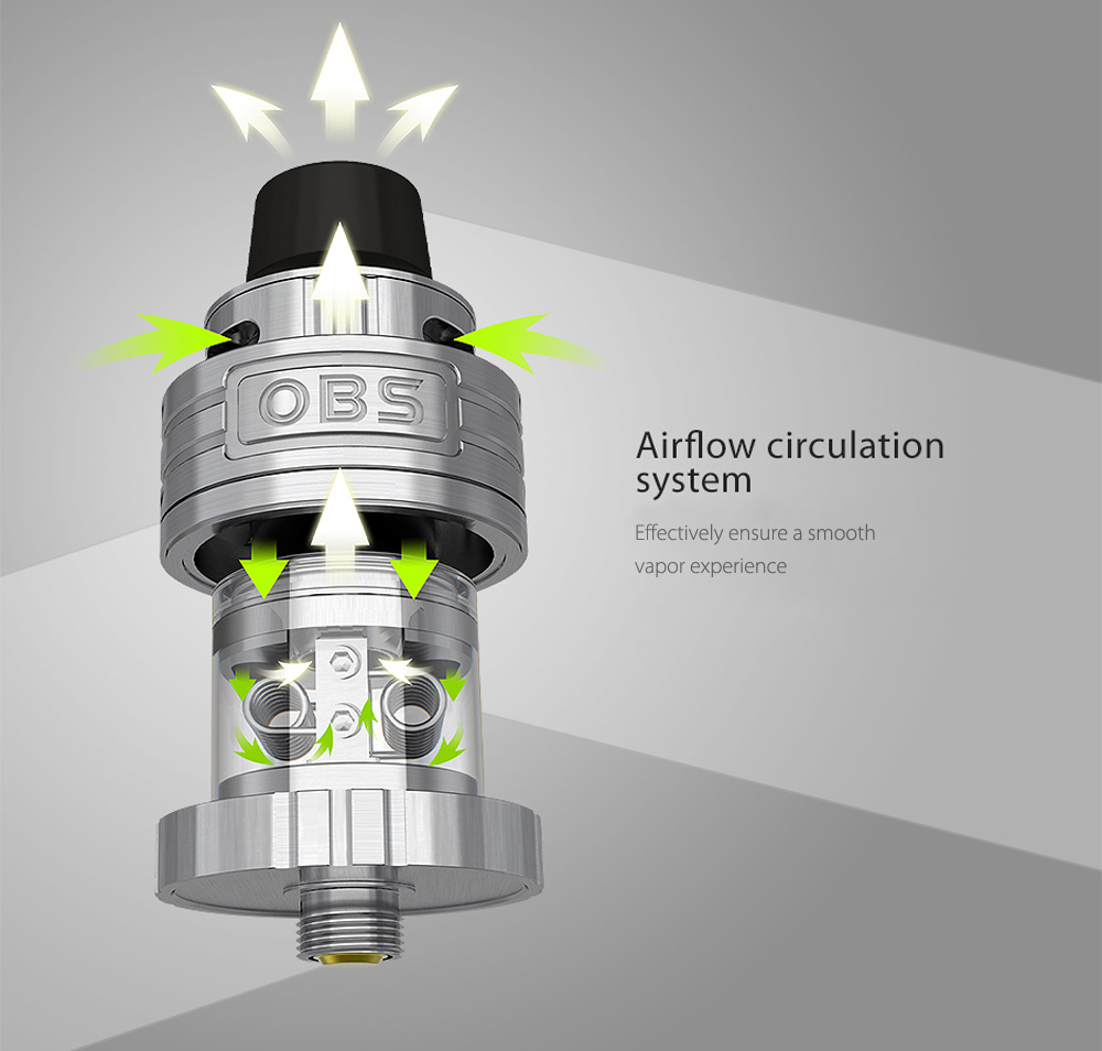Original OBS Engine Mini RTA with 3.5ml Capacity / Top Airflow / Side Filling / Powerful DIY Deck for E Cigarette Original OBS Engine Mini RTA with 3.5ml Capacity / Top Airflow / Side Filling / Powerful DIY Deck for E Cigarette