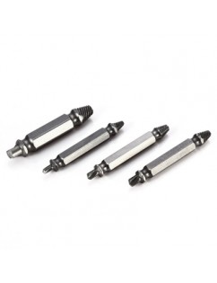 Double Side Damaged Screw Extractor S2 Alloy Steel Out Remover Bolt Stud Tool