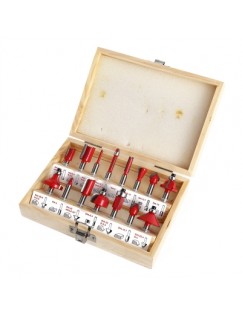 15pcs Router Bit Milling Cutter Woodworking Tools for Electric Hand Trimmer