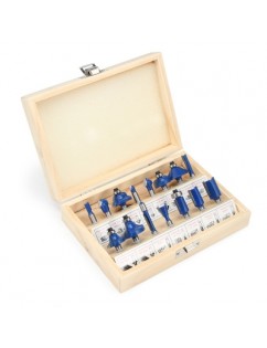 15pcs Router Bit Milling Cutter Woodworking Tools for Electric Hand Trimmer