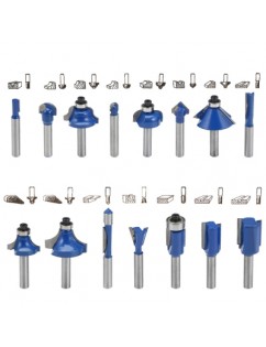 15pcs Router Bit Milling Cutter Woodworking Tools for Electric Hand Trimmer