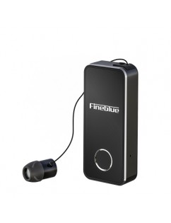 FineBlue F2 Wireless Bluetooth V5.0 Music Headset Vibrating Alert Wear Clip Earphone for Smartphone