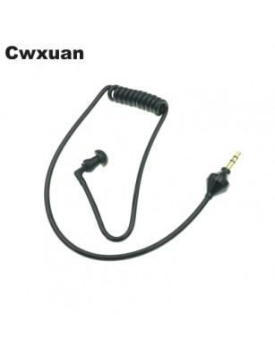 Cwxuan 3.5mm Plug Sound Conduction Acoustic Air Tube Spring Earphone