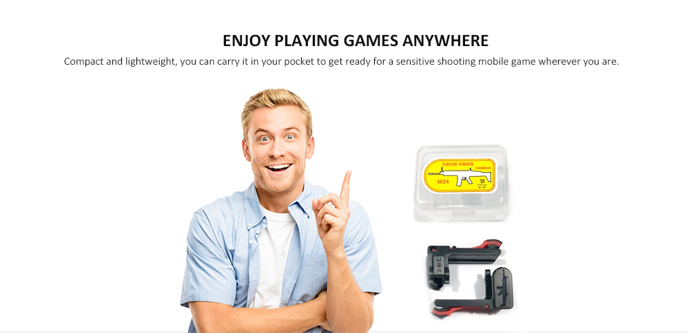 M24 Phone Gamepad Trigger Fire Button Aim Key Joystick Smartphone Tablet Gaming L1R1 Shooter Controller M24 Phone Gamepad Trigger Fire Button Aim Key Joystick Smartphone Tablet Gaming L1R1 Shooter Controller