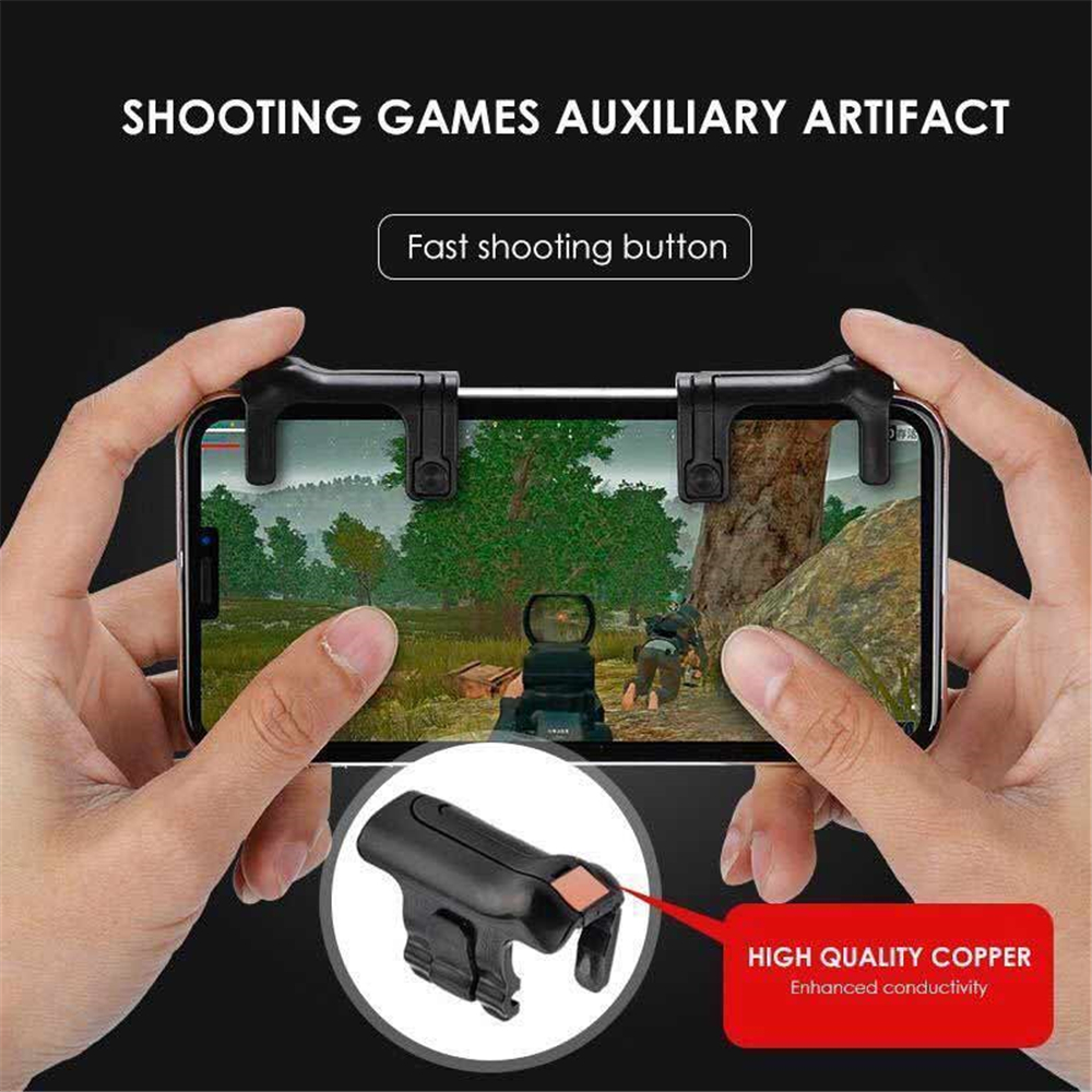 2PCS Mobile Game Fire Button Aim Key L1/ R1 Shooter Controller 2PCS Mobile Game Fire Button Aim Key L1/ R1 Shooter Controller