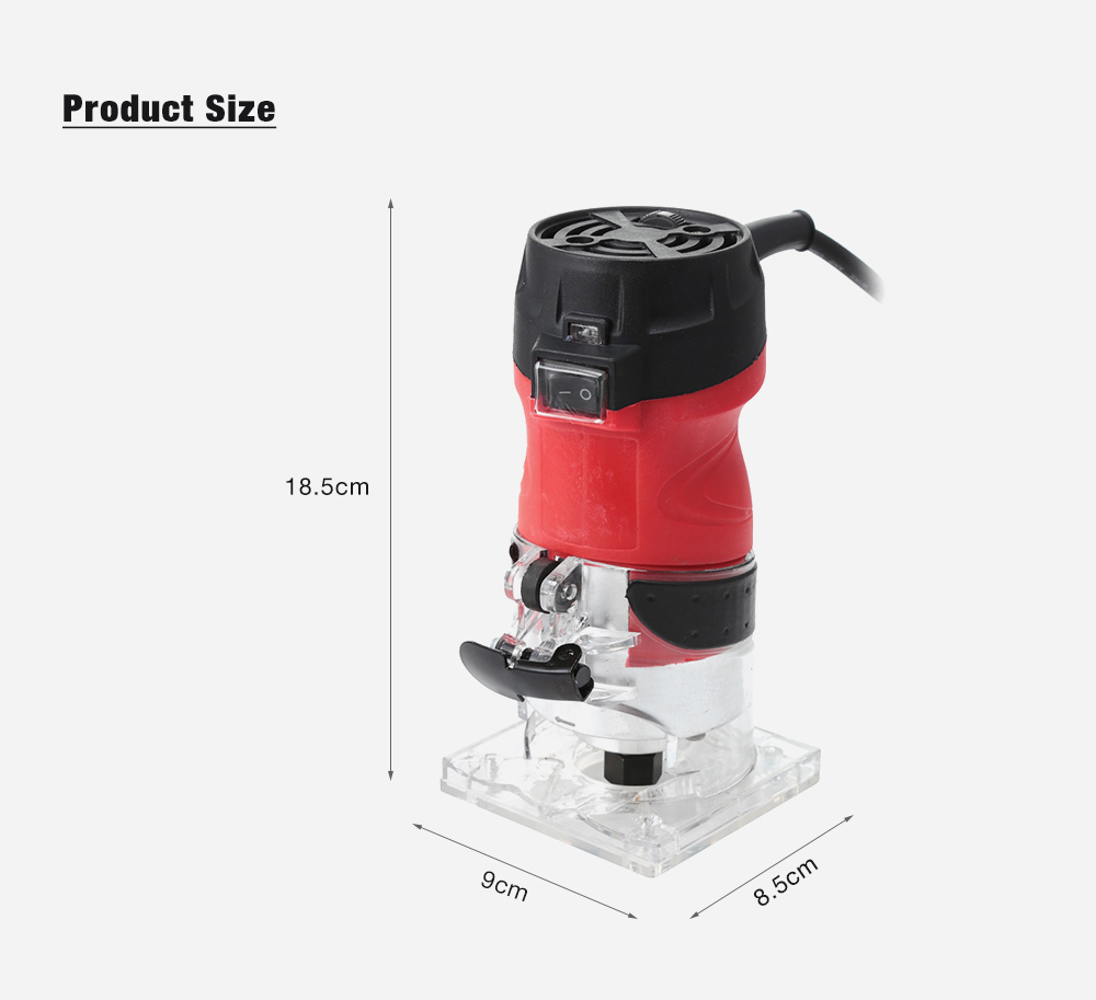 2200W Electric Hand Trimmer Router Wood Carving Machine 6 Speed Setting 2200W Electric Hand Trimmer Router Wood Carving Machine 6 Speed Setting