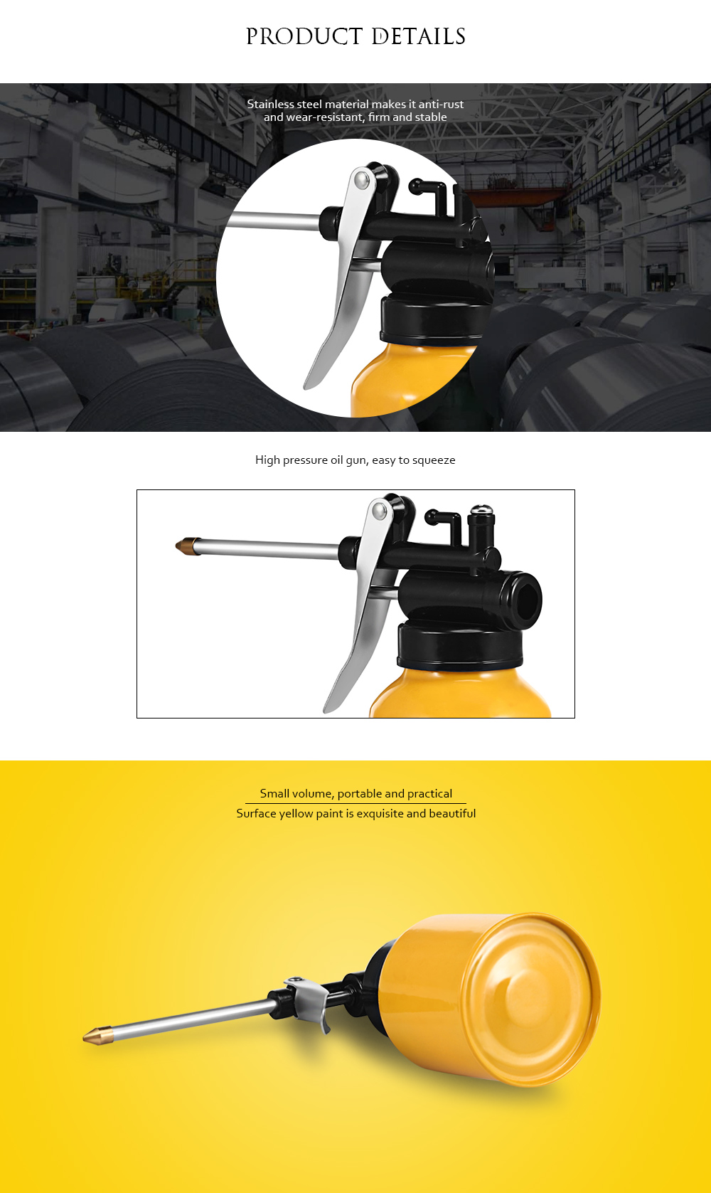 250g Oil Pot Grease Spray Gun High Pressure Hand Oiler Pump Hose Machine 250g Oil Pot Grease Spray Gun High Pressure Hand Oiler Pump Hose Machine
